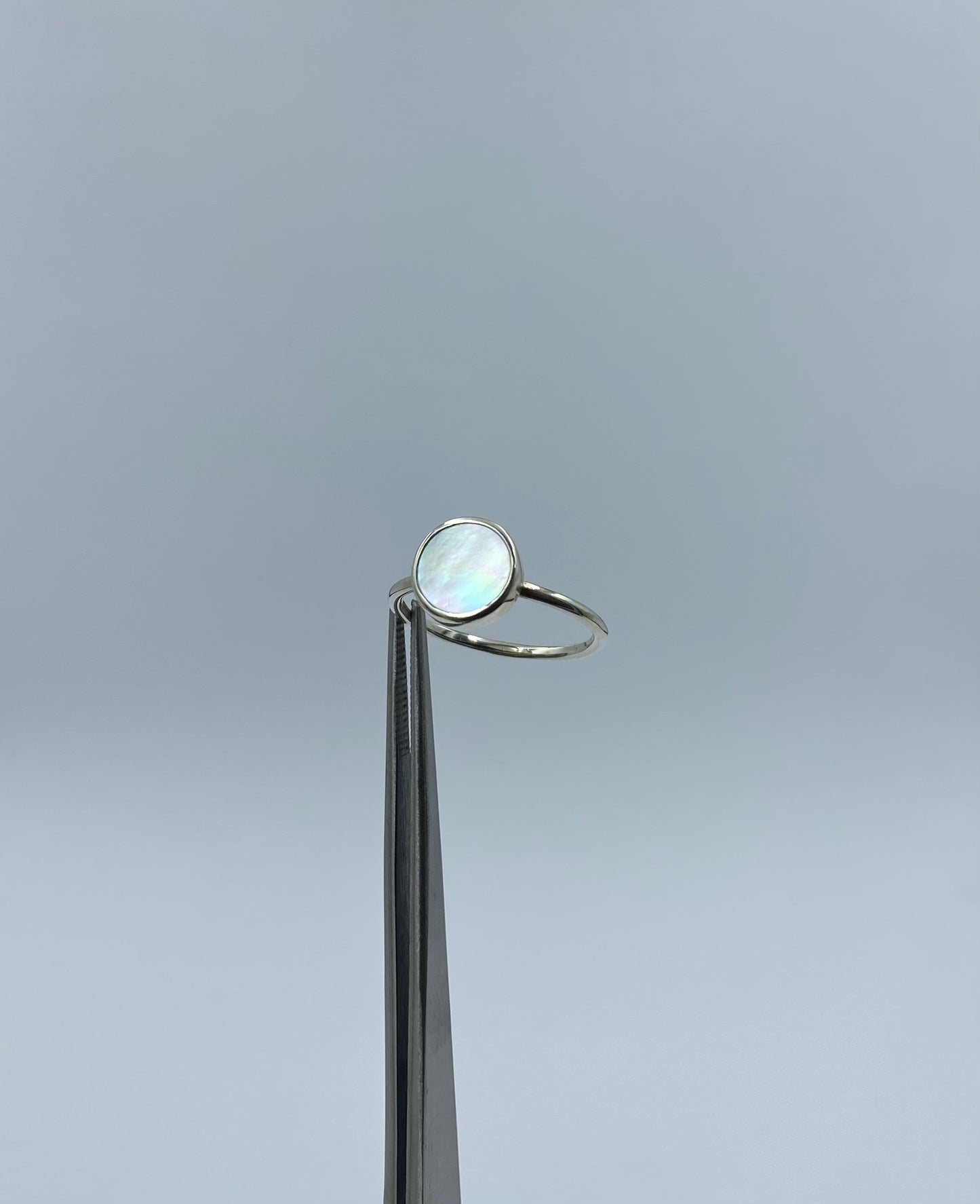 Gem Ring - Muszla Srebrny