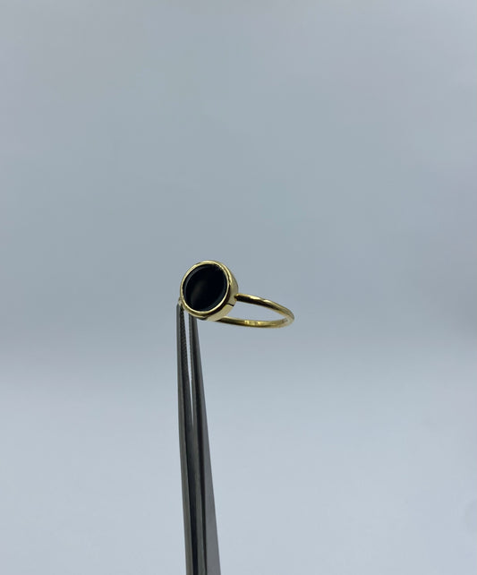 Gem Ring - Onyks Złoty