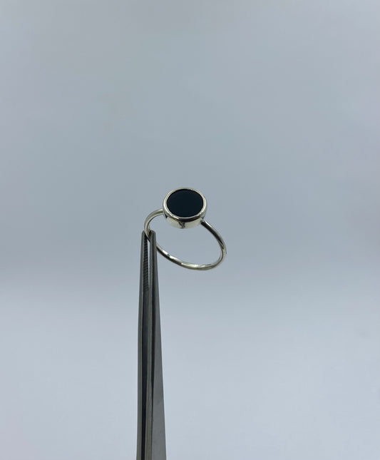 Gem Ring - Onyks Srebrny