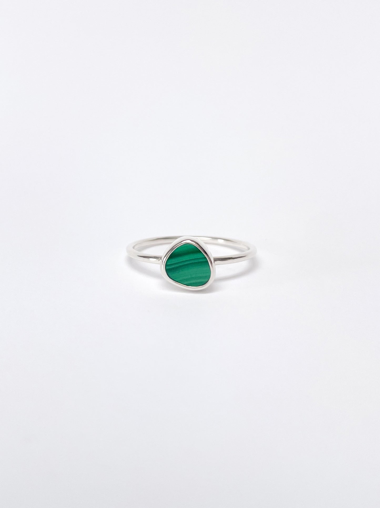 GEM RING - MALACHITE SILVER